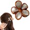 Hawaiian Flower Hair Claw Clip for Women Large Floral Hair Clips(Gold)